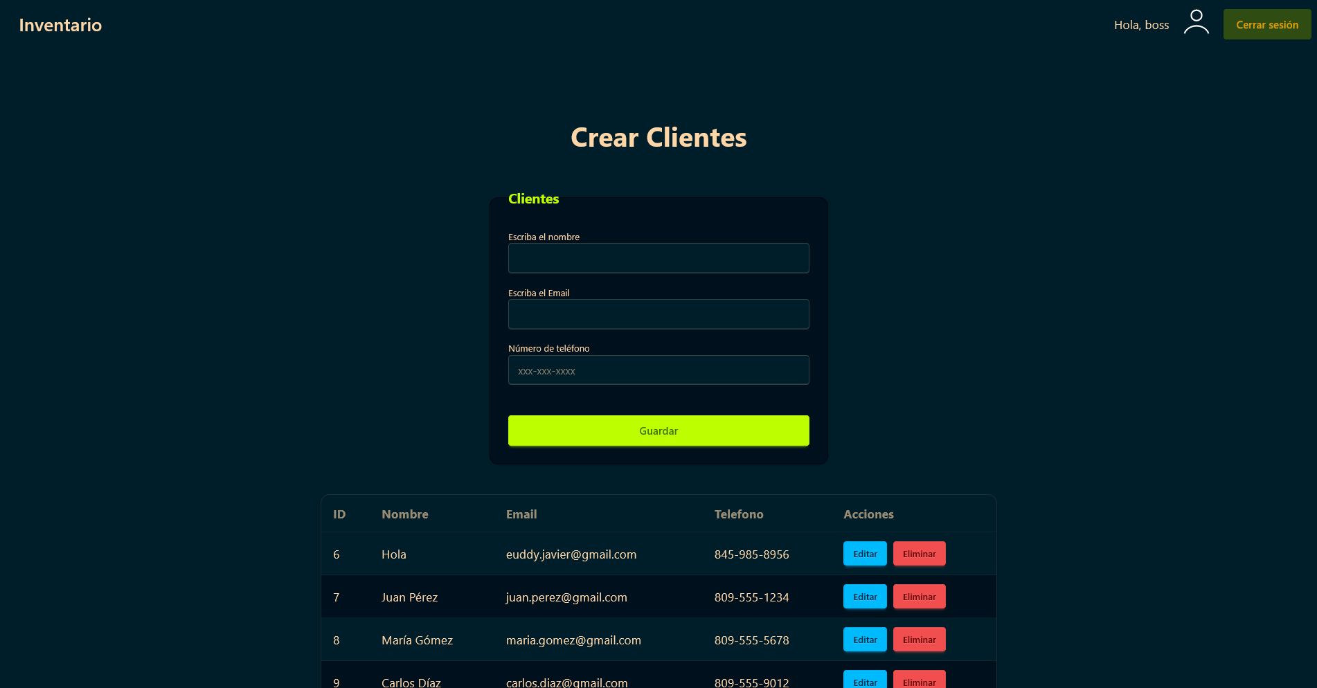 Gestor de inventario - 4