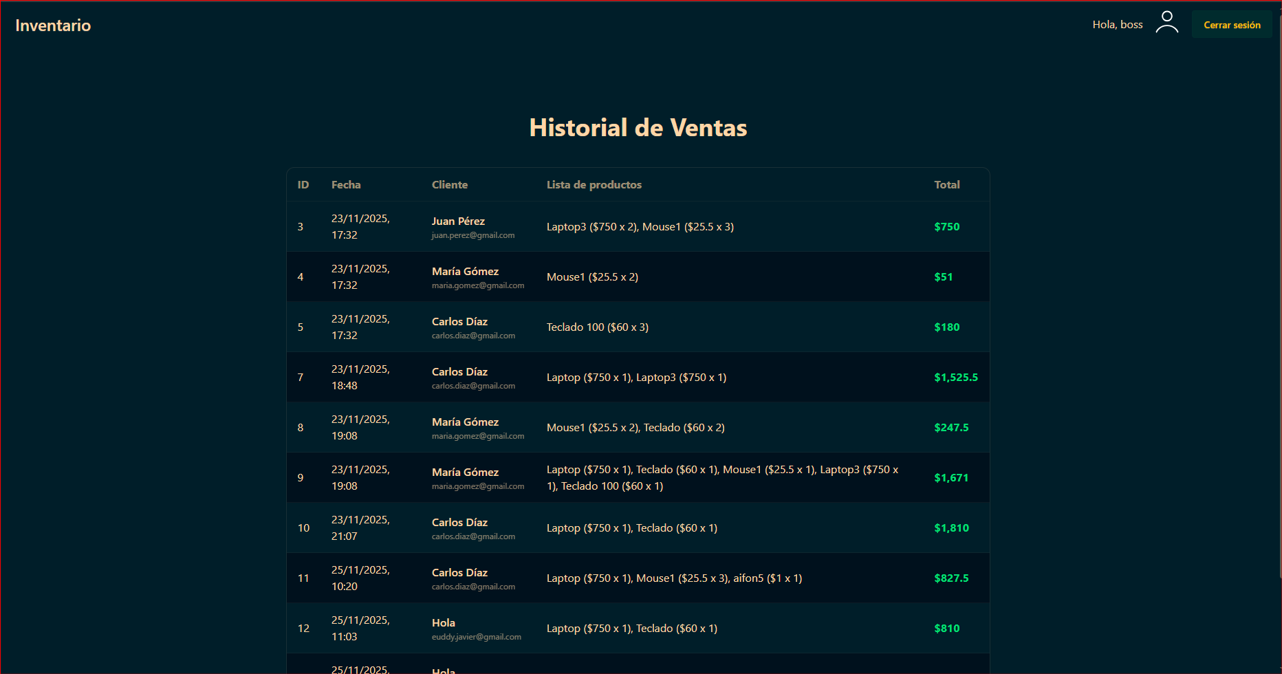 Gestor de inventario - 6